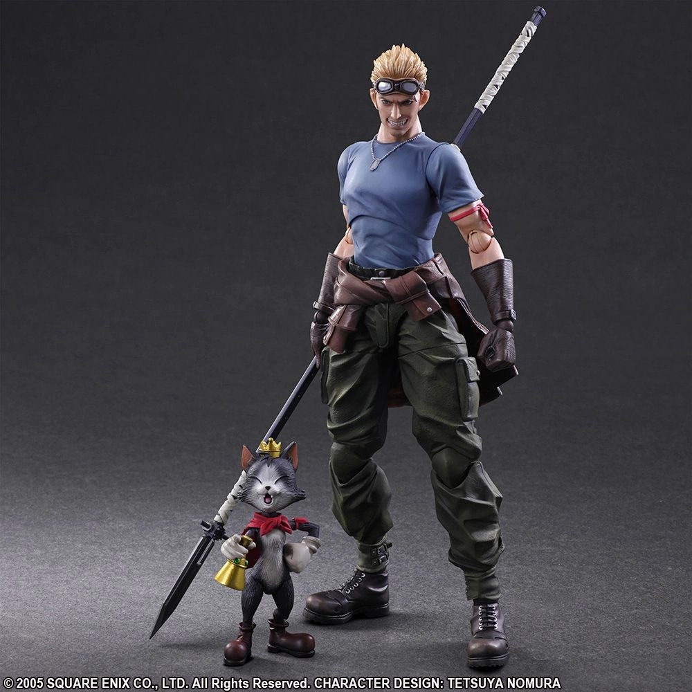 Final Fantasy VII: Advent Children Play Arts - Cid Highwind & Cait Sith