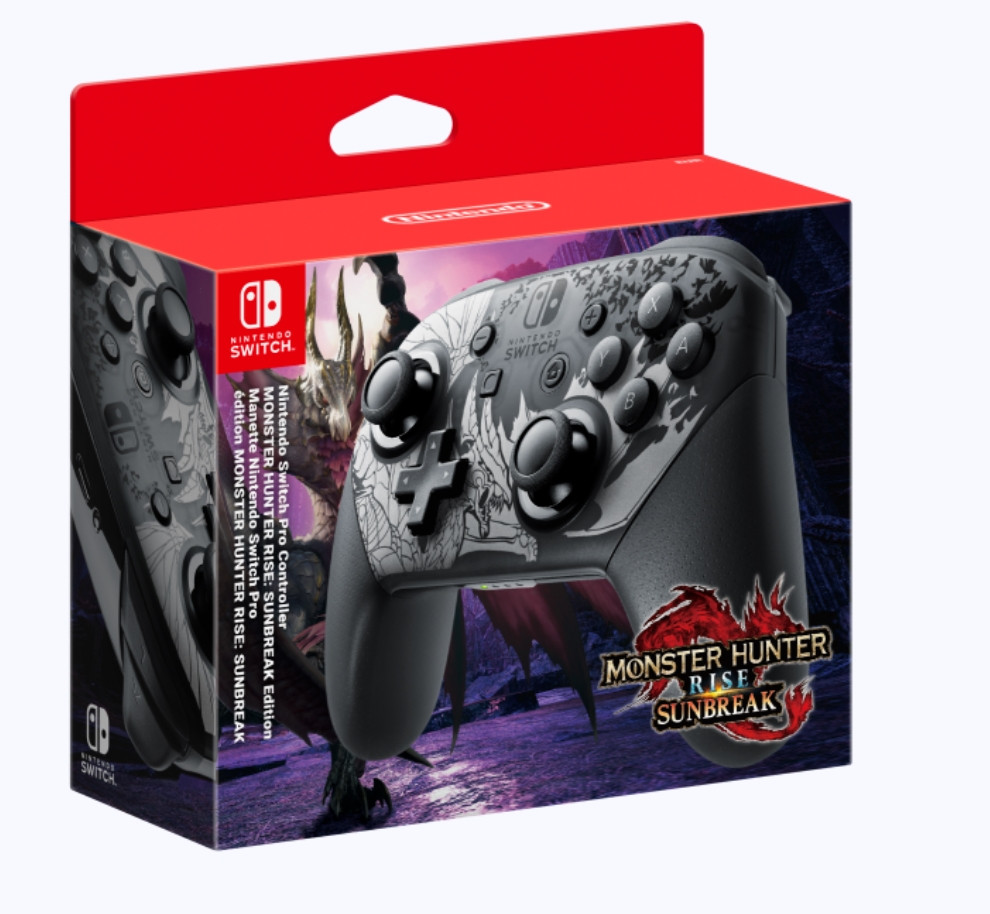 Nintendo Pro Controller - Nintendo Switch - Monster Hunter Rise: Sunbreak