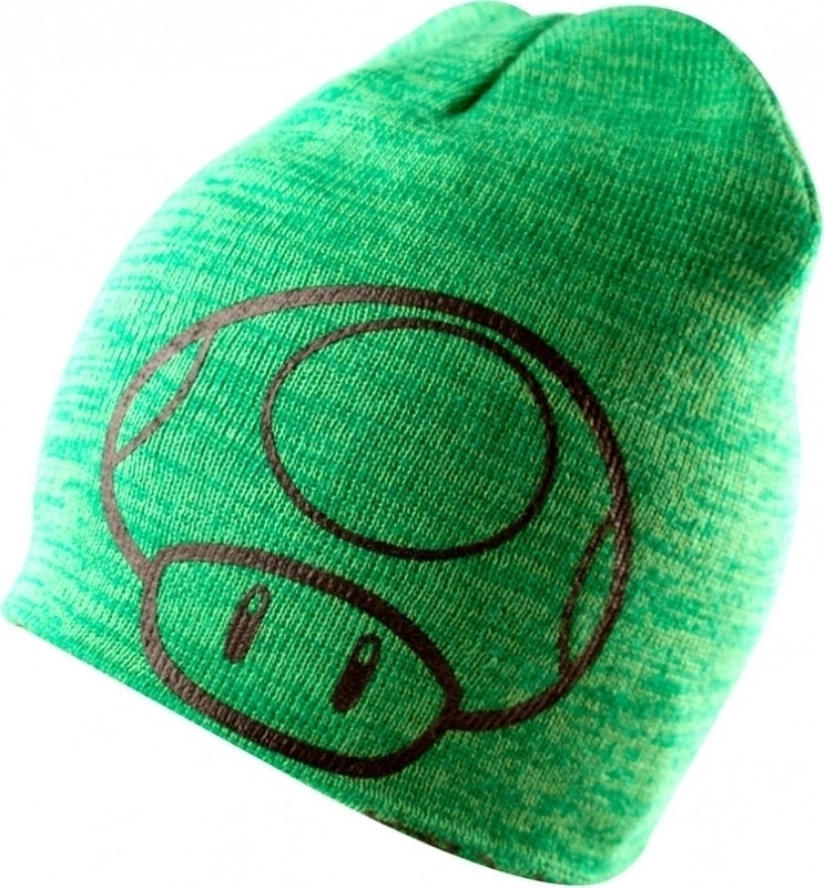 Difuzedbioworld Mario Mushroom Green Reversible Beanie difuzedbioworld kopen in de aanbieding