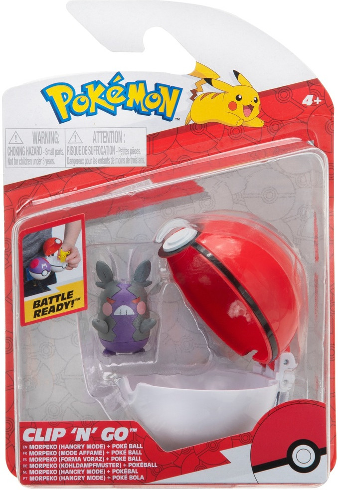 Pokemon Figure - Morpeko (Hangry Mode) + Poke Ball (Clip 'n' Go)