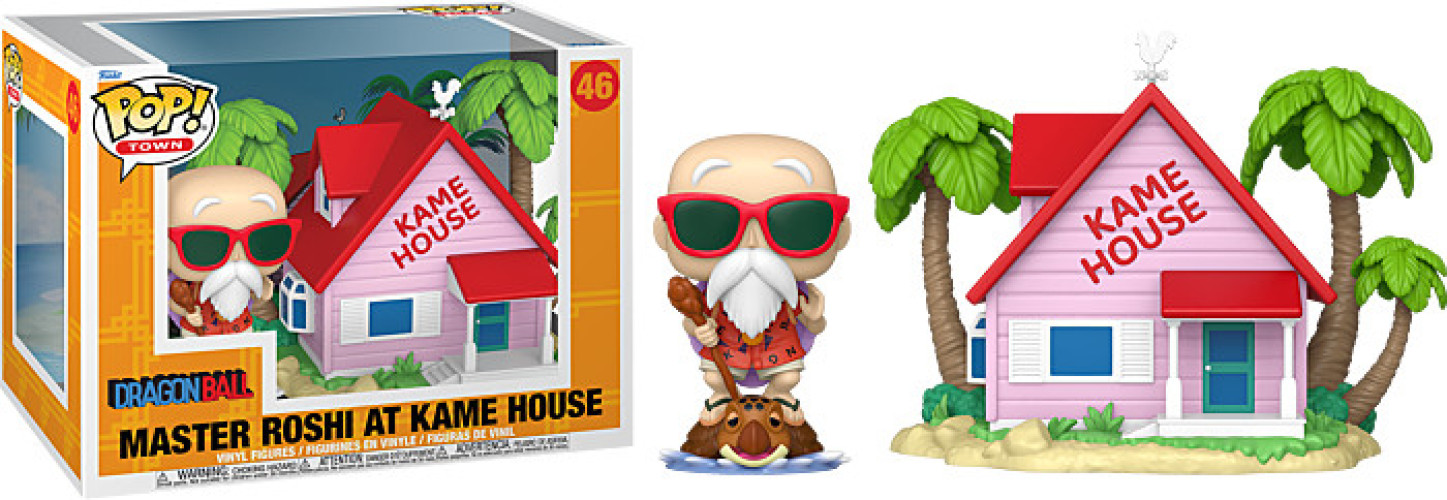 Dragon Ball Funko Pop Town Vinyl: Kame House with Master Roshi afbeelding