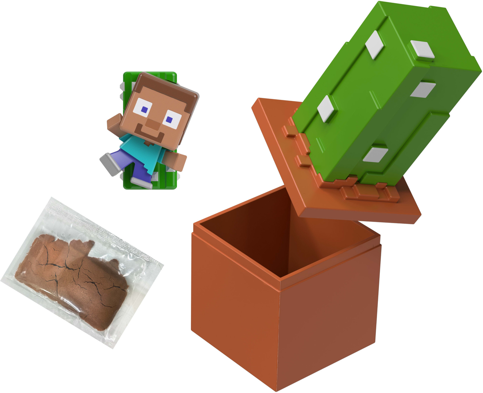 Mattel Minecraft Bloom Blocks Mini Figure - Cactus