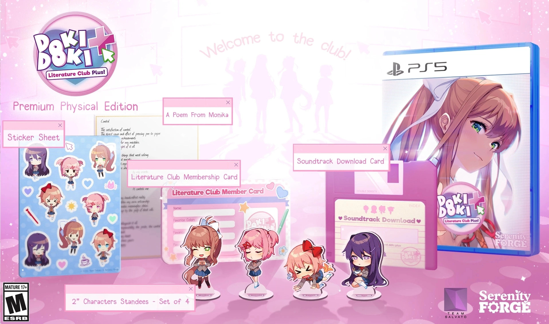 Serenity Forge Doki Doki Literature Club Plus! Premium Physical Edition