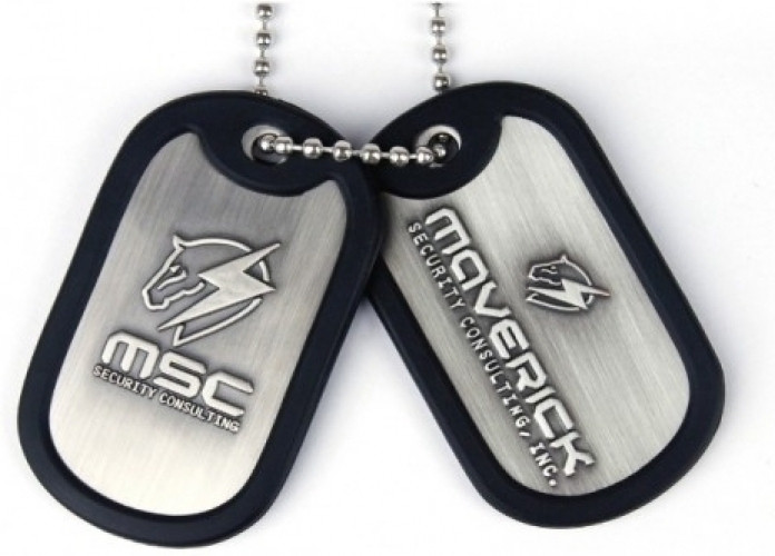 Image of Metal Gear Rising Dog Tags Maverick Logo