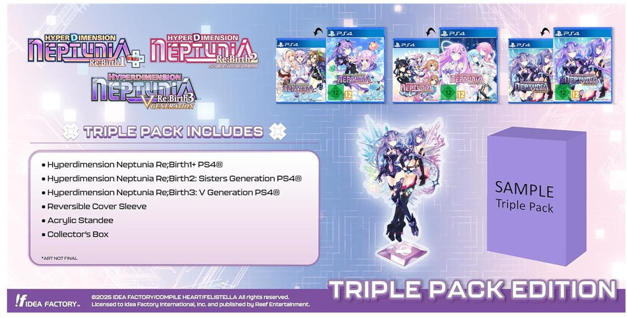 Hyperdimension Neptunia Re;Birth: Series (1-3) - Triple Pack afbeelding