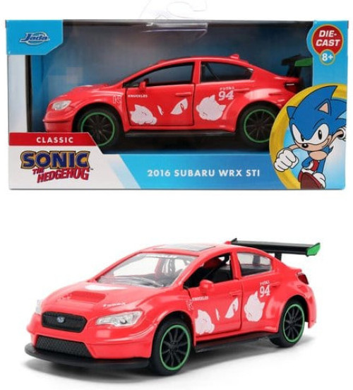Jada Toys Sonic the Hedgehog DieCast Model Car - Knuckles 2016 Subaru WRX STI