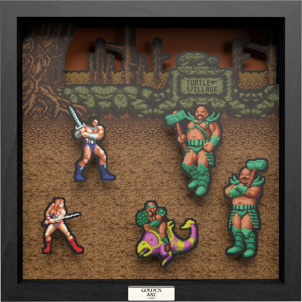 Pixel Frame - Golden Axe (25cm x 25cm)