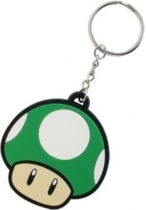 Image of Nintendo - 1-Up Mushroom Rubber Keychain