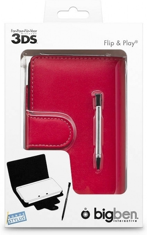 Big Ben Flip and Play Case 3DSFLIPNPLAY (Rood)