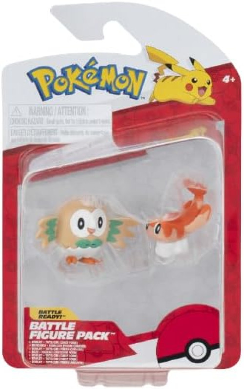 Pokemon Battle Figure Pack - Rowlet & Tatsugiri afbeelding