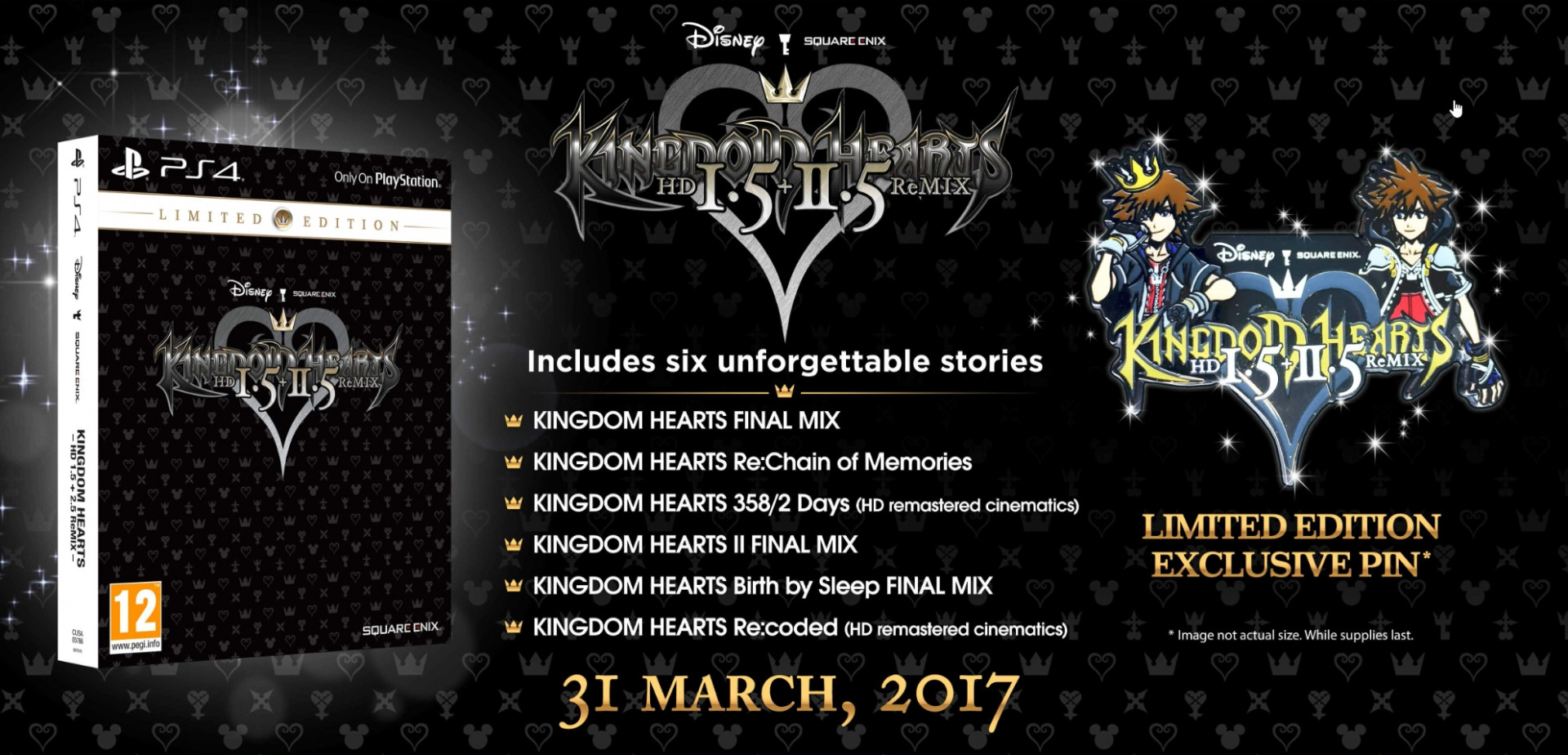 Kingdom Hearts HD 1.5 + 2.5 Remix Limited Edition (Game Engels, Verpakking Duits)
