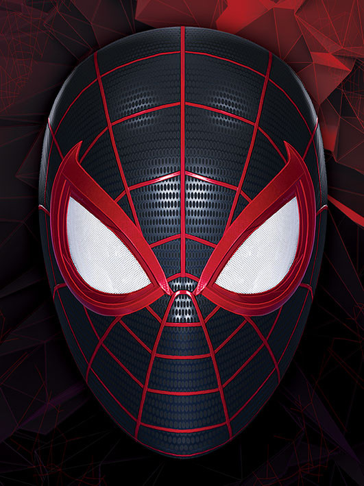 Spider-Man Miles Morales Canvas - The Mask of a Hero (40x30cm) afbeelding