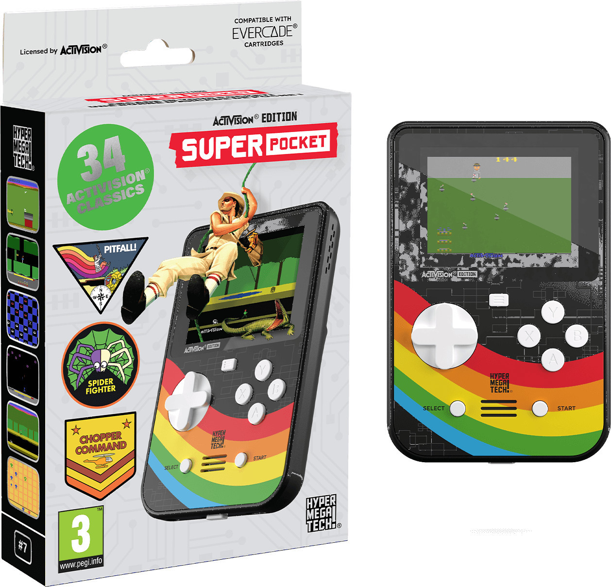 Hyper Mega Tech Super Pocket Gaming Handheld - Activision (34 games)