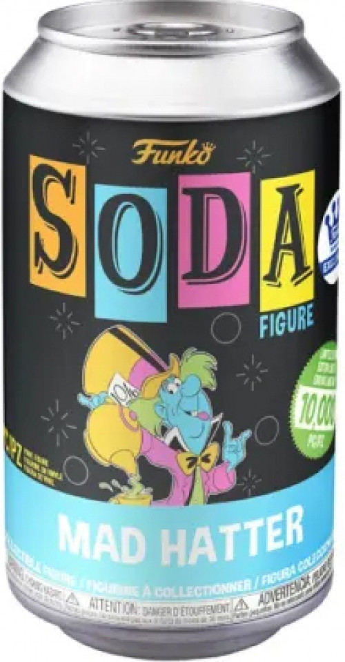 Funko Soda Mad Hatter (Black Lite) Alice IN Wonderland Vinyl Disney 1/4200 EXCLUSIVE!