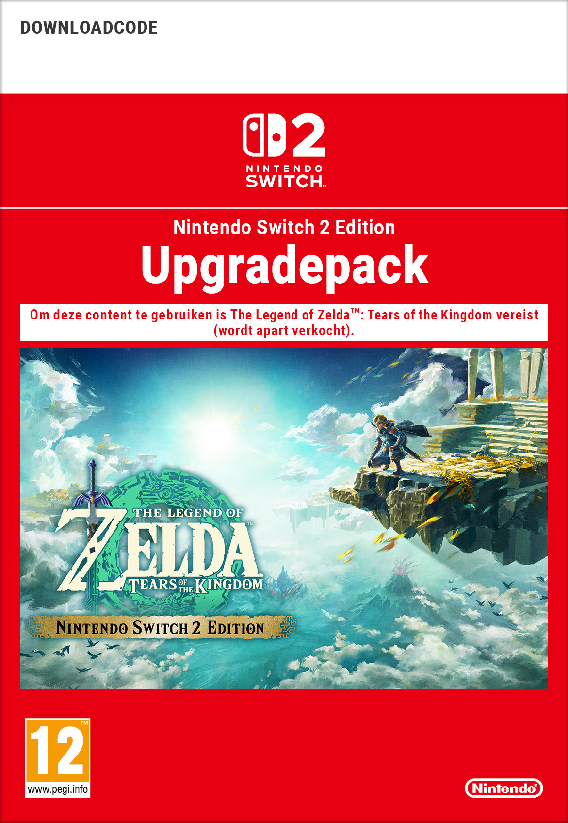 AOC The Legend of Zelda Tears of the Kingdom Nintendo Switch 2 Edition UPGRADE PACK DLC (extra content)