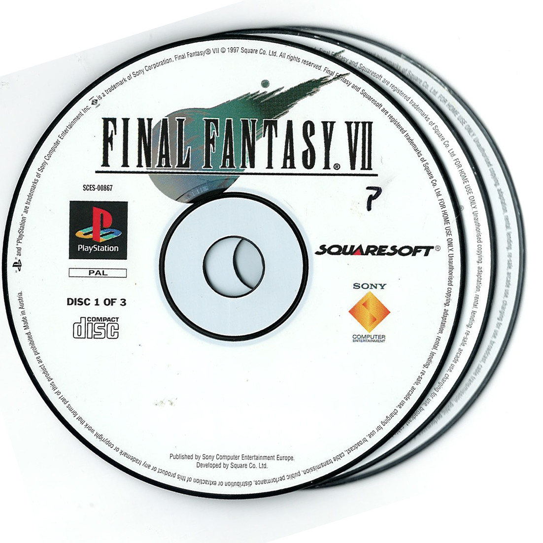 Final Fantasy 7 (losse discs)