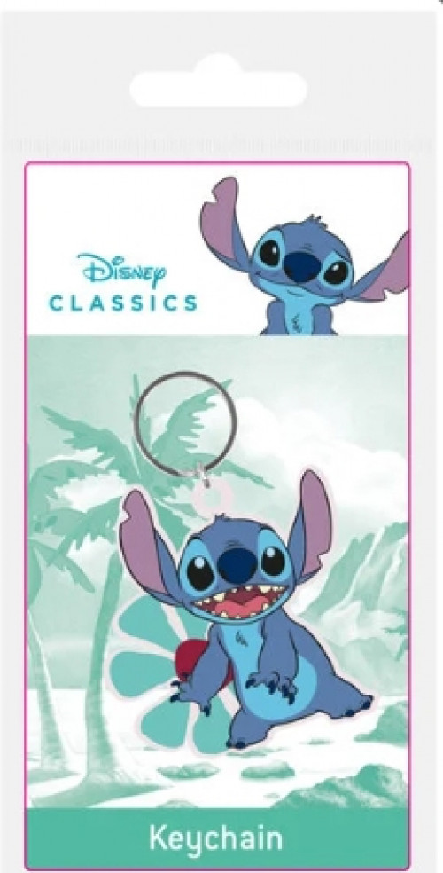 Disney: Stitch met bloem sleutelhanger