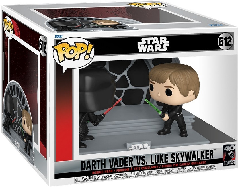 Star Wars Funko Pop Vinyl: Darth Vader vs Luke Skywalker afbeelding