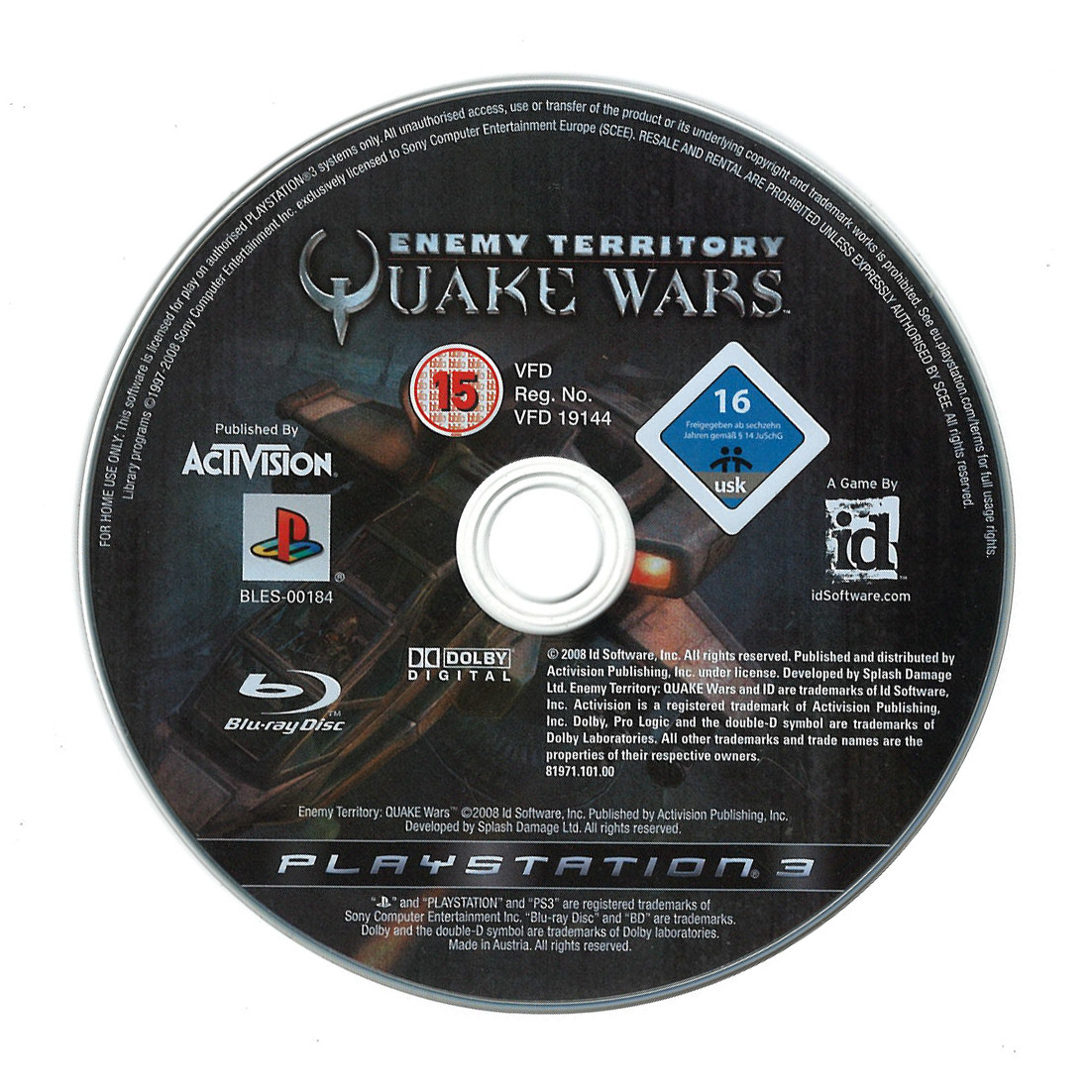 Enemy Territory Quake Wars (losse disc)