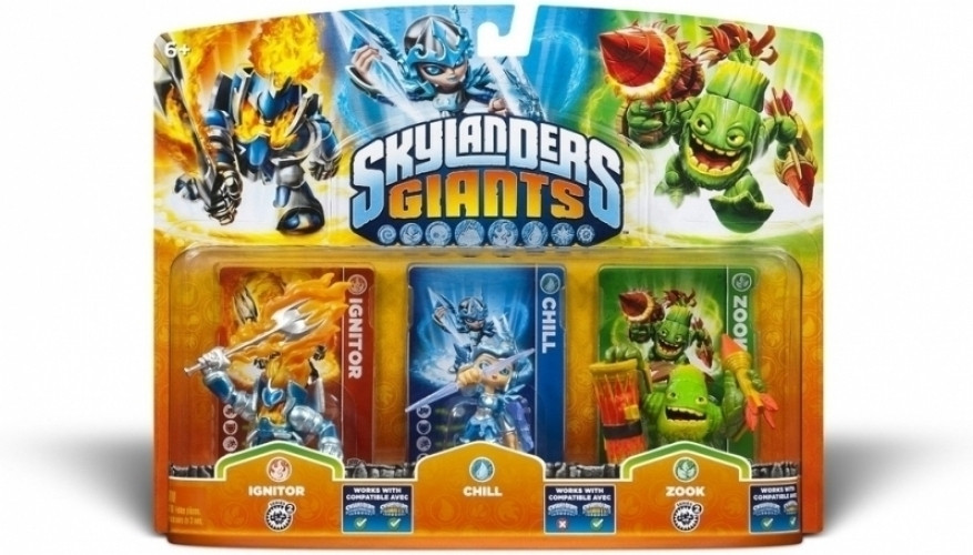 Image of Skylanders Giants 3 Pack (Ignitor/Chill/Zook)