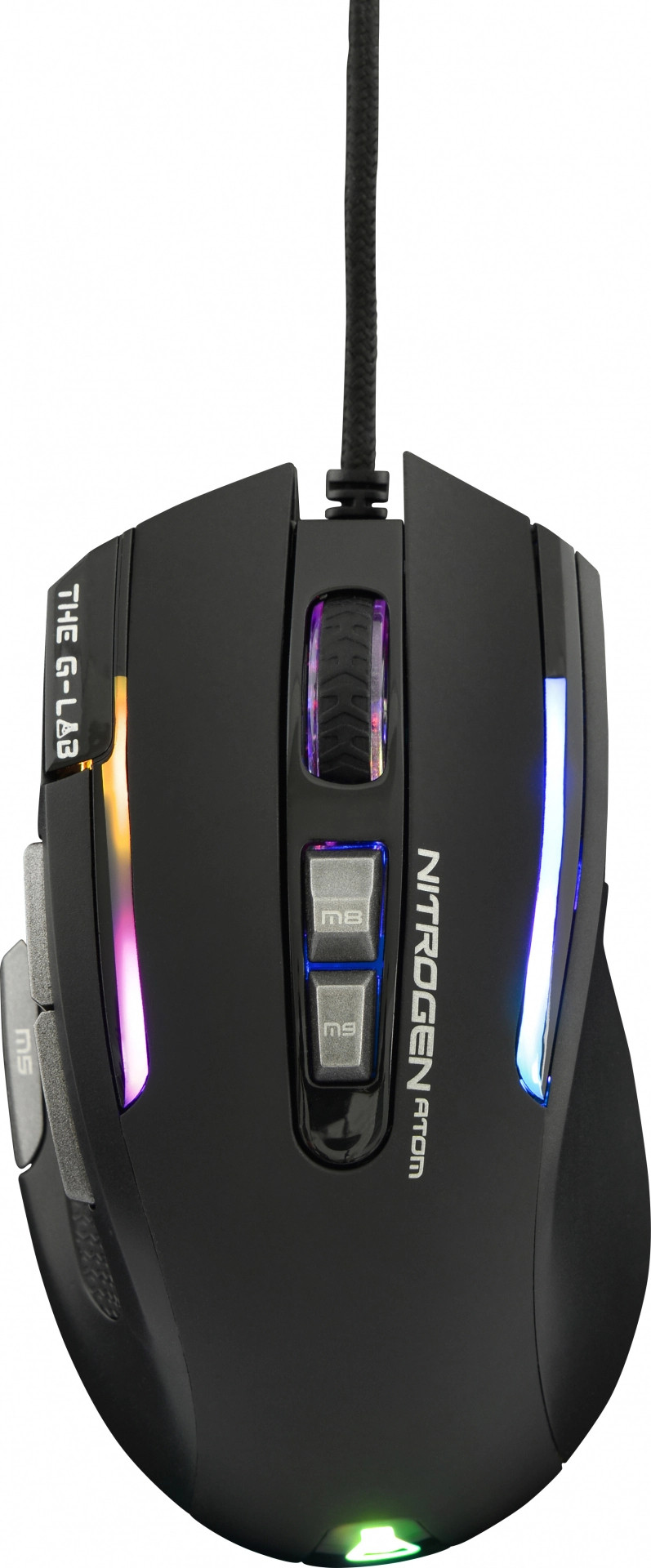 The G-Lab Kult Nitrogen Atom RGB Gaming Mouse - Black