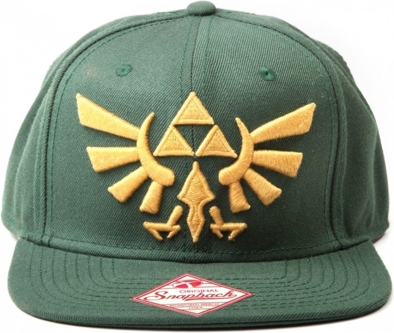 Image of Nintendo - Zelda Embroided Gold Logo Snapback (Green)