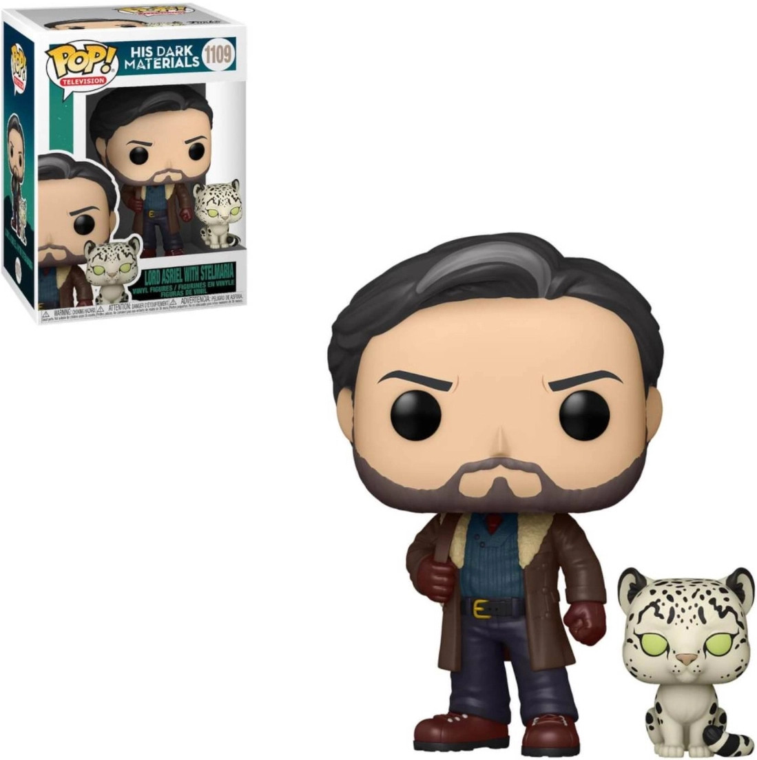 His Dark Materials Pop Vinyl Lord Asriel with Stelmaria