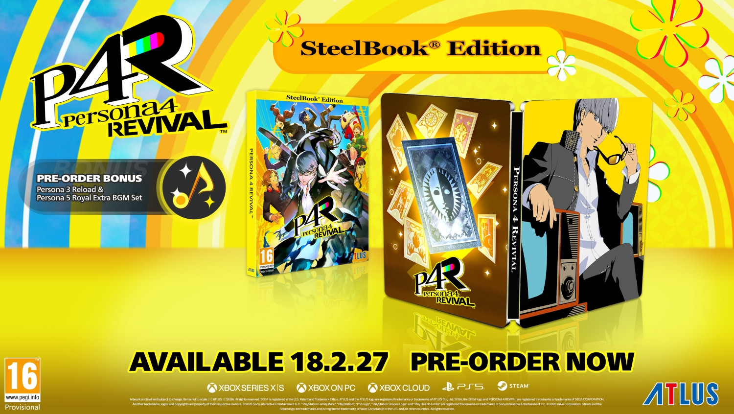 SEGA Persona 4 Revival Steelbook Edition