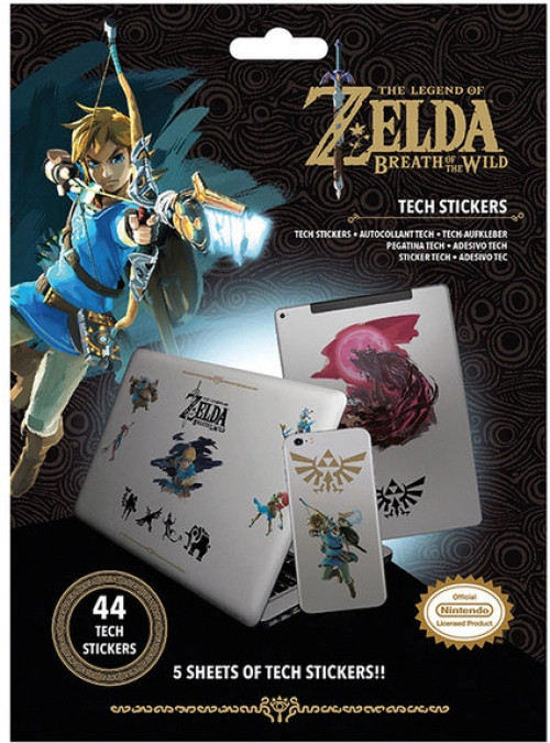 Stickerset - Nintendo: The Legend Of Zelda Breath Of The Wild - 5 vellen