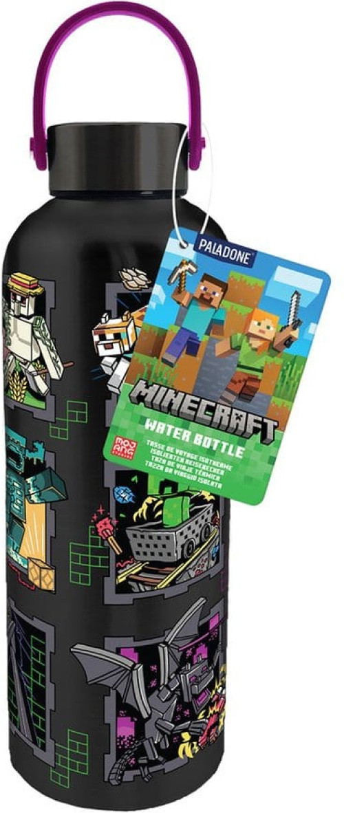 Paladone Minecraft - Mascots Metal Water Bottle