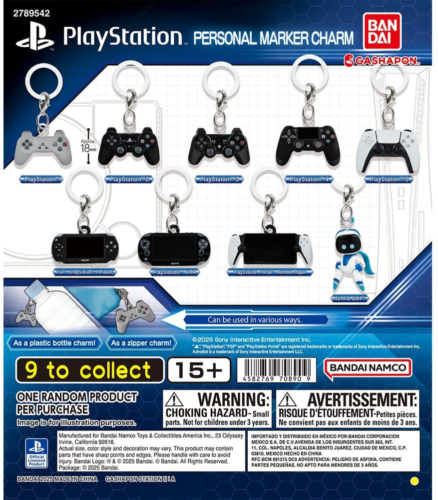 PlayStation Personal Marker Charm Keyring Blind Box