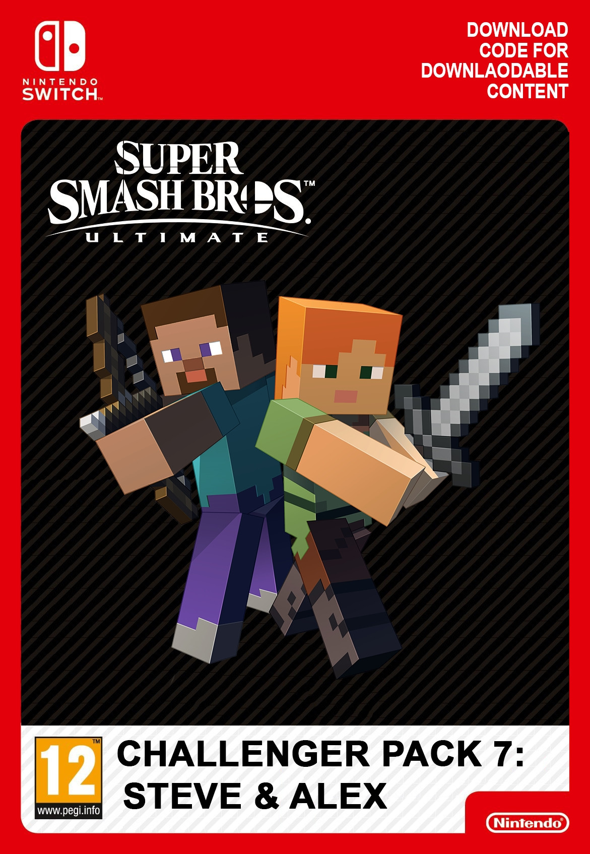 Nintendo AOC Super Smash Bros. Ultimate: Steve & Alex Challenger Pack DLC (extra content)