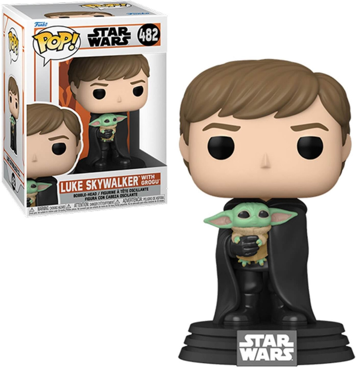 Star Wars Funko Pop Vinyl: Luke Skywalker with Grogu afbeelding