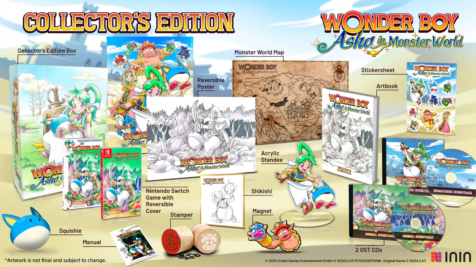 Wonder Boy Asha in Monster World Collector's Edition