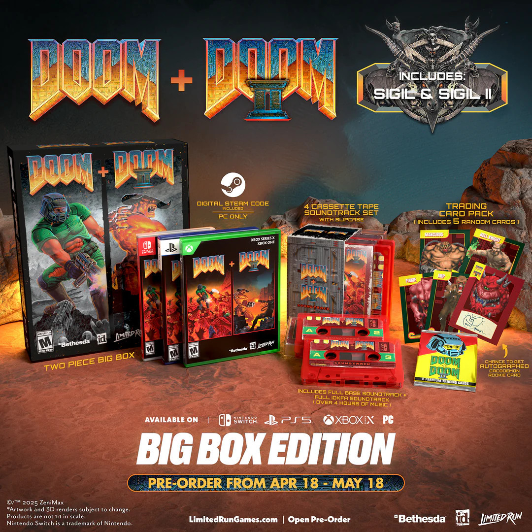 Limited Run DOOM + DOOM II Big Box Edition ( Games)
