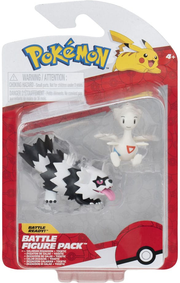 Pokemon Battle Feature Figure - Galarian Zigzagoon & Togetic afbeelding