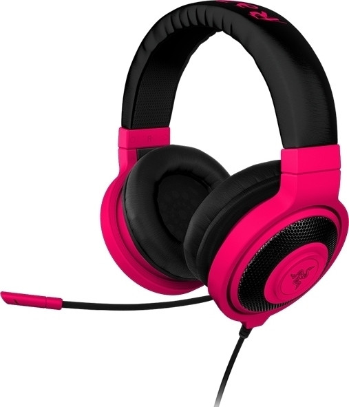 Image of Kraken Pro Neon Analog Gaming Headset - Pink