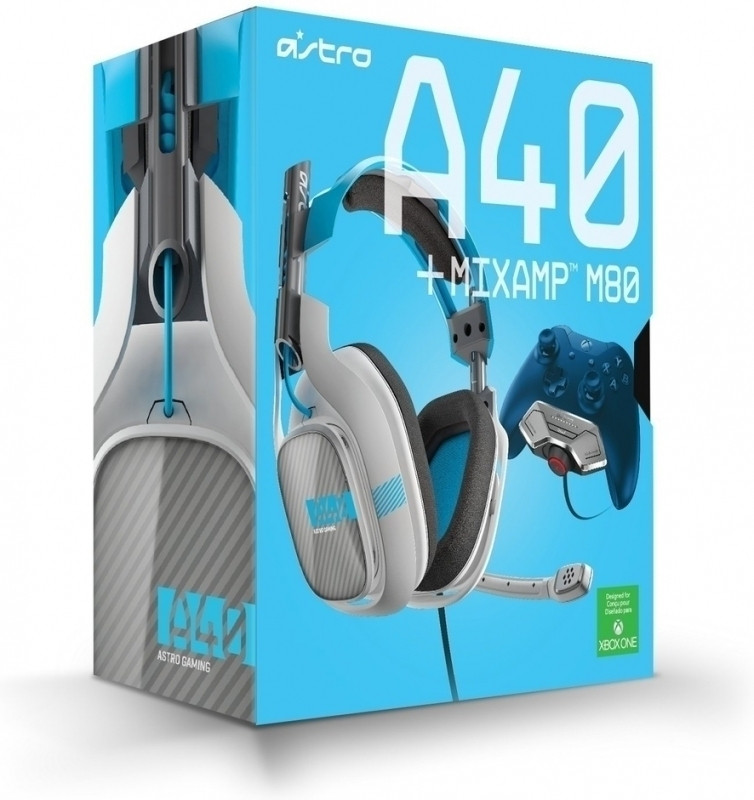 Image of Astro A40 Headset + Mixamp M80 (White/Blue)