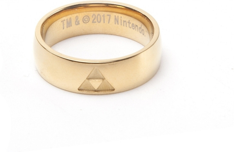 Zelda - Golden Ring with Triforce logo