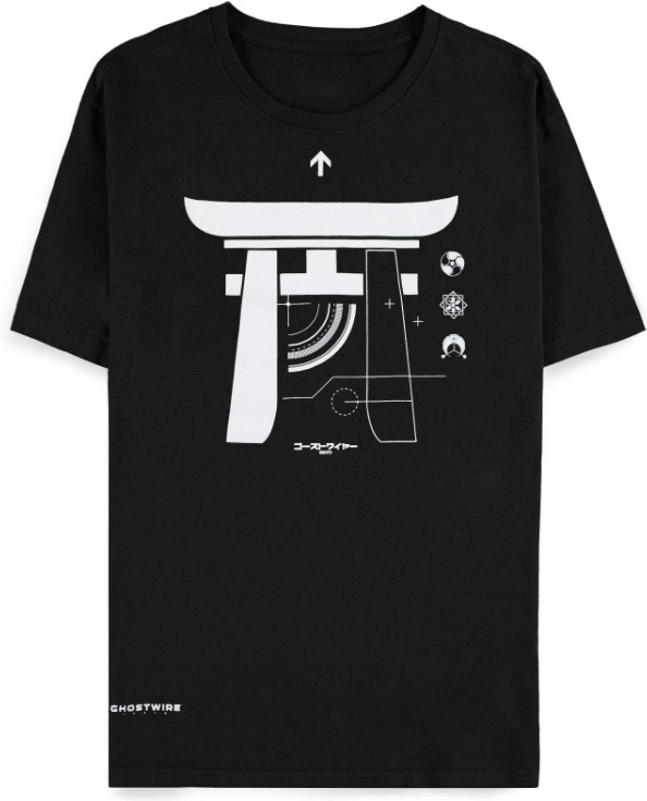 Ghostwire Tokyo Heren Tshirt -XL- Torri Zwart