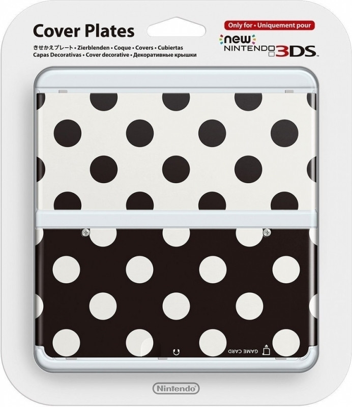 Image of Cover Plate NEW Nintendo 3DS - Polka Dots