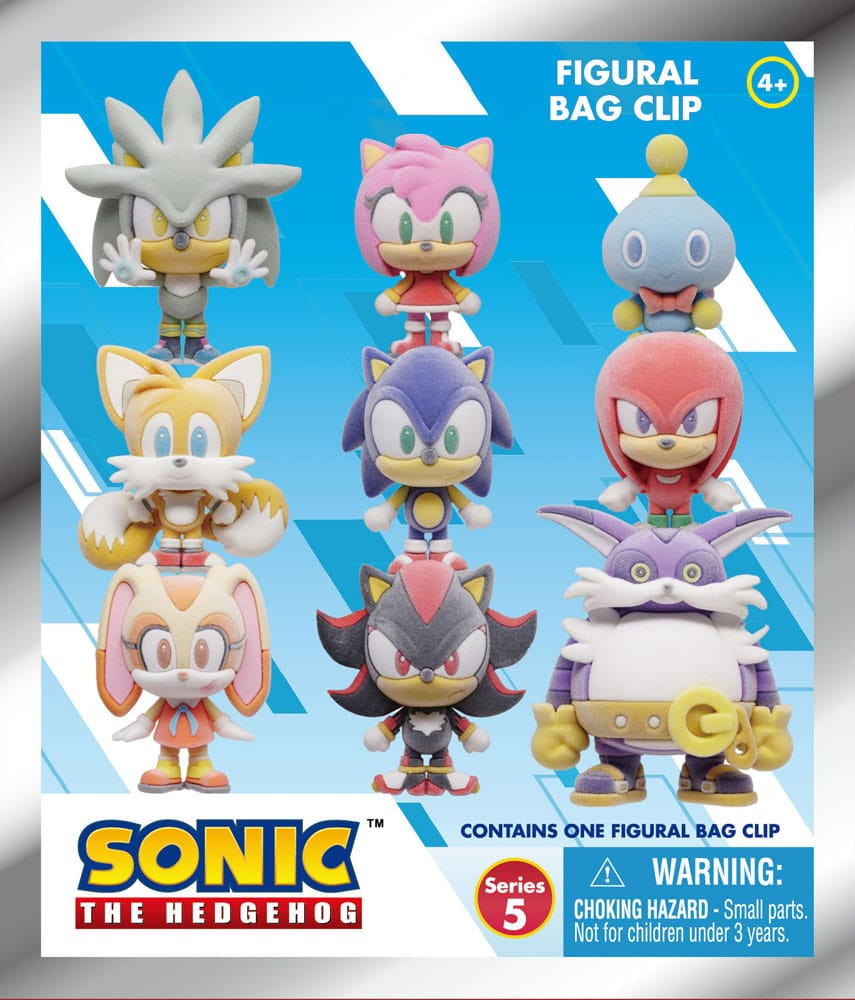 Monogram Sonic the Hedgehog 3D Bag Clip Flocking Blind Bag - Series 5
