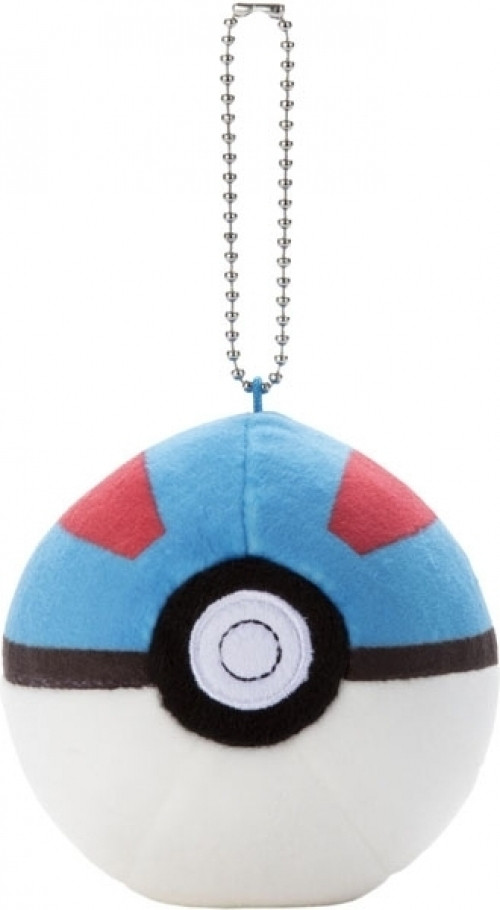 Pokemon Mocchi Mocchi Pluche Keychain - Great Ball