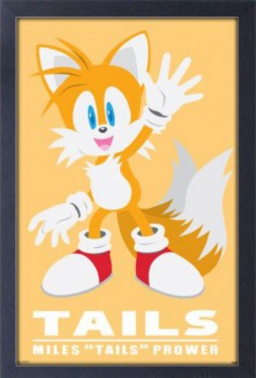 Sonic the Hedgehog Framed Print - Tails (46x31cm)