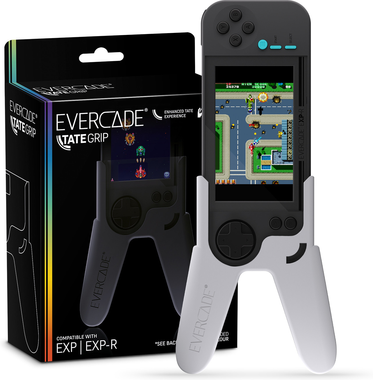 Evercade EXP-R Tate Grip - Wit afbeelding