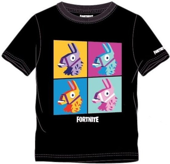 Fortnite - Coloured Llama Black Kids T-Shirt
