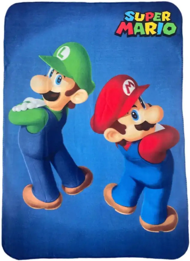 Super Mario - fleece deken - 100x140cm