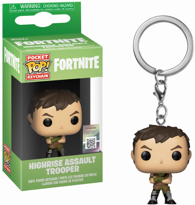 Fortnite Pocket Pop Keychain - Highrise Assault Trooper
