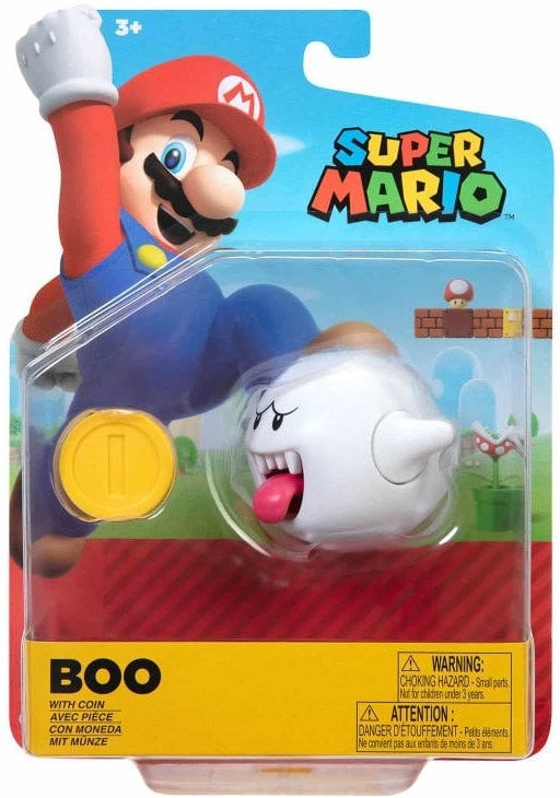 Super Mario Action Figure - Boo with Coin
