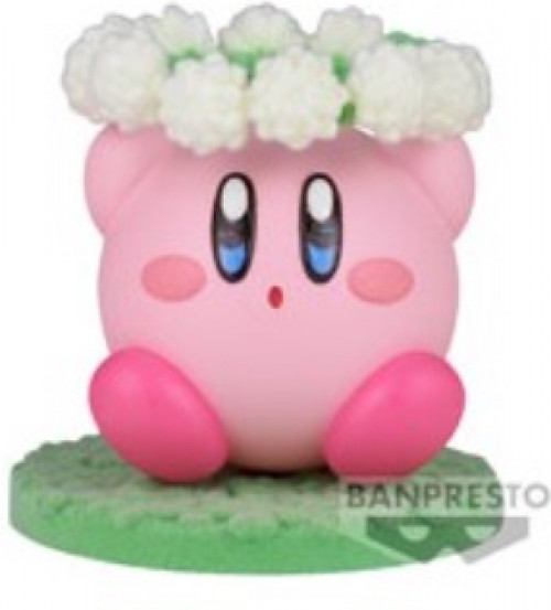 Kirby Fluffy Puffy Figure - Kirby with Flowers afbeelding
